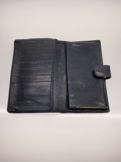 商品画像：2つ折り財布/キャビアスキン/がま口/BLK/型崩れ/カビ有// 4
