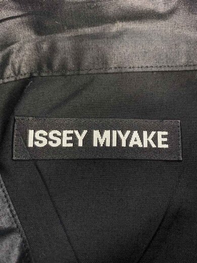 画像：ISSEY MIYAKE長袖ブラウス/3/ポリエステル/BLK/無地/ME03FJ1853