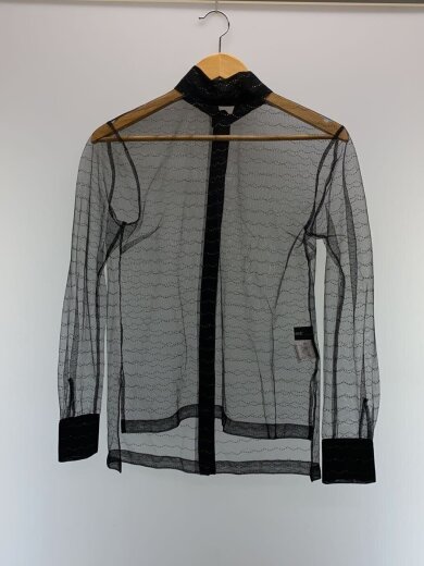 商品画像：長袖ブラウス/M/ナイロン/BLK/k01-3// 1