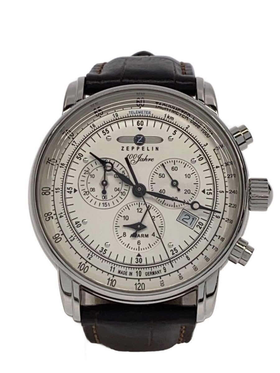 ZEPPELIN / クォーツ腕時計/アナログ/CLR/BRW/7680
