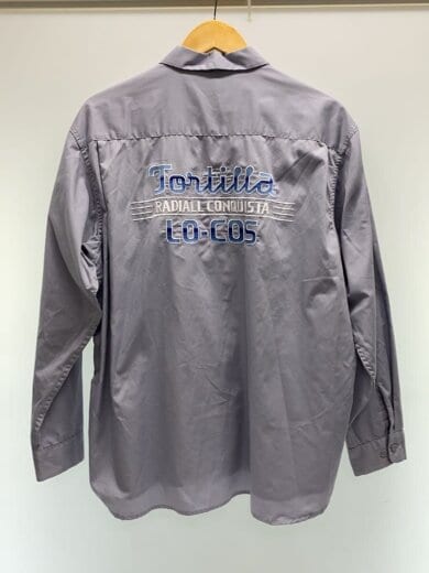 商品画像：ワークシャツ/長袖シャツ/M/ポリエステル/IDG/無地/rad-21aw-sh009 2