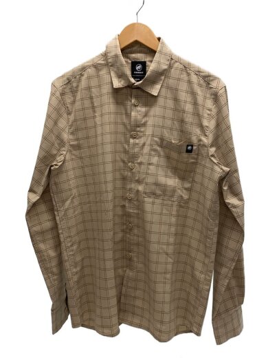 商品画像：Lenni Longsleeve Shirt_長袖シャツ/L/ポリエステル/KHK/チェック/1015-01460 1
