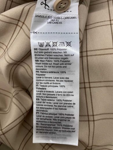 商品画像：Lenni Longsleeve Shirt_長袖シャツ/L/ポリエステル/KHK/チェック/1015-01460 5