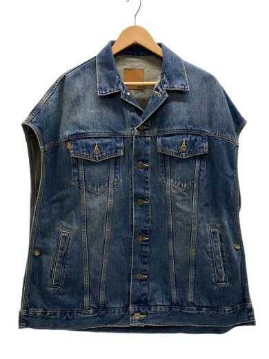 商品画像：ベスト/FREE/デニム/NVY/無地/23-011-200-2020-2-0 1