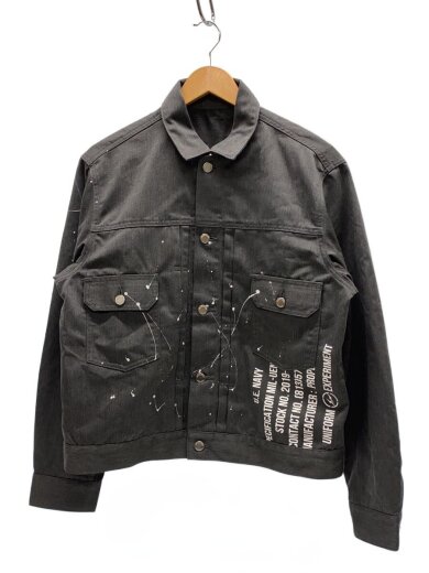 商品画像：Gジャン/3/コットン/GRY/無地/UE-192040 1