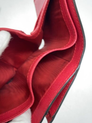 商品画像：3つ折り財布/レザー/RED/レディース// 6