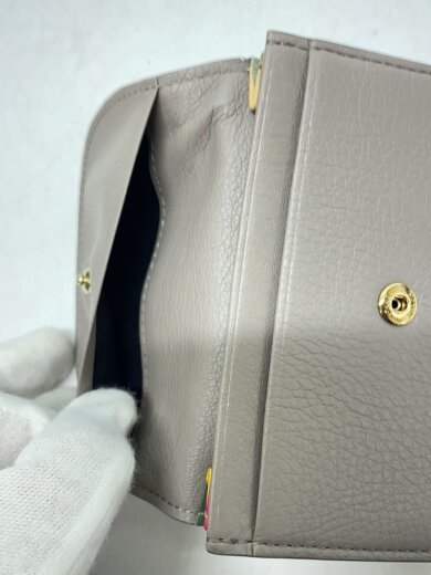 商品画像：カードケース/レザー/GRY/レディース/W811 5
