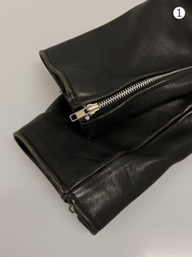 商品画像：レザージャケット・ブルゾン/40/牛革/BLK/I-S-674-M-S// 6
