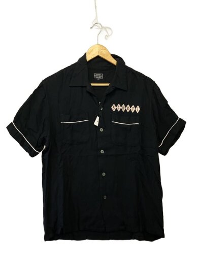 商品画像：BOWLING SHIRT TWO FACE/ボーリングシャツ/M/レーヨン/BLK/3185002 1