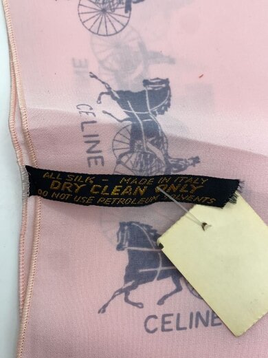 画像：CELINE馬車柄/スカーフ/シルク/PNK/レディース3