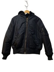 22FW/Faux Fur Reversible MA-1/フライトジャケット/S/ナイロン/BLK
