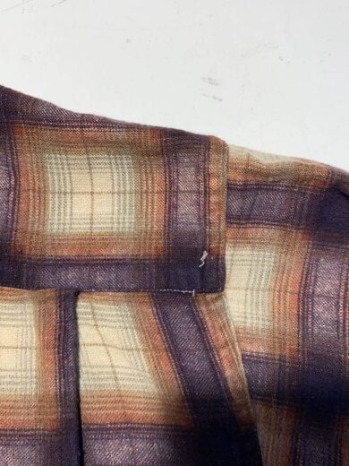 商品画像：DONEGAL/50s/Plaid Print Flannel Shirt/プリネル/オープンカラーシャツ/M 9