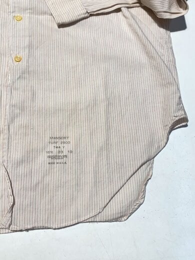 商品画像：40s/VINTAGE/TURF COLLAR/MADE IN USA/長袖シャツ/15.5/コットン/ストライプ 7