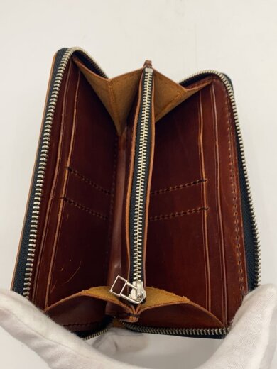 商品画像：JUNCTION LEATHER WORKS◆ラウンドジップ/長財布/レザー/BRW/メンズ 4