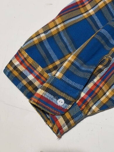 画像：BIGMAC70s/VINTAGE/Heavy Flannel Shirt/ヘビネル/ネルシャツ/M/コットン/BLU/チェック4