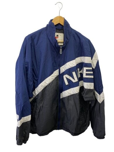 商品画像：90s-00s/白タグ/カラーブロックナイロンジャケット/XL/ナイロン/NVY 1