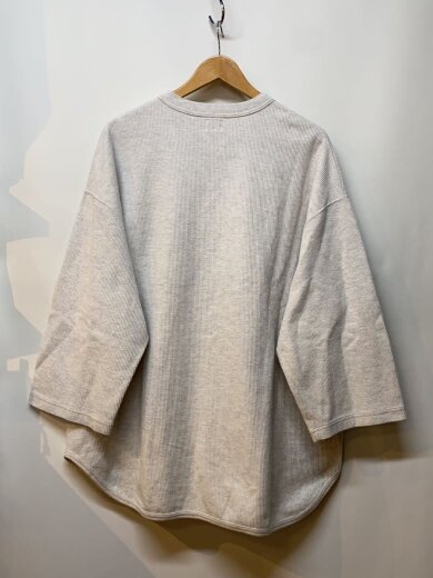 商品画像：Rough&Smooth Thermal Baseball Tee/3/コットン/WHT/bROOTS22S9 2