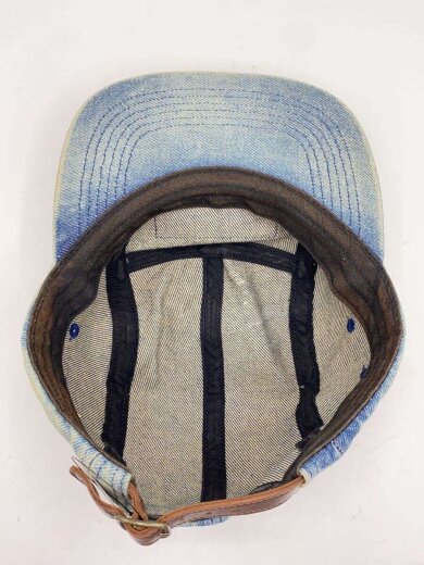 画像：Supreme24SS/Washed Chino Twill Camp Cap/Dirty Indigo/キャップ/FREE4