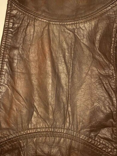 商品画像：AMFタグ/Leather Pants/ブーツカットパンツ/ABBOTジップ/レザー/BRW// 6