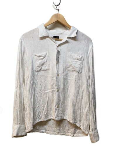 商品画像：長袖シャツ/M/レーヨン/WHT 1