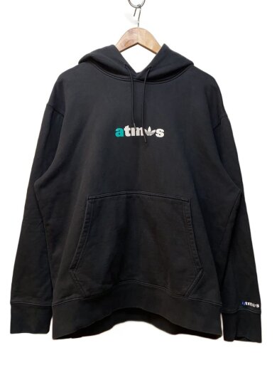 商品画像：×atmos LOGO HOODIE/パーカー/3XO/コットン/BLK/無地/IC5534 1