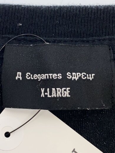 商品画像：ラインストーンロゴ/Tシャツ/XL/コットン/BLK 3