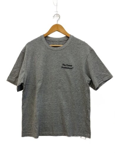 商品画像：22SS/S/S BORDER Tee/Tシャツ/L/コットン/GRY/ボーダー/SS22BRENCT05AM 1