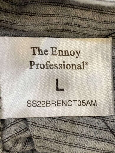 商品画像：22SS/S/S BORDER Tee/Tシャツ/L/コットン/GRY/ボーダー/SS22BRENCT05AM 3