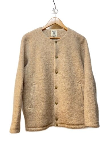 商品画像：Wool Collarless Jacket/ウールカラーレスジャケット/M/ウール/BEG/無地/JM8278 1