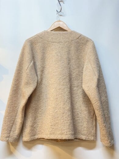 商品画像：Wool Collarless Jacket/ウールカラーレスジャケット/M/ウール/BEG/無地/JM8278 2