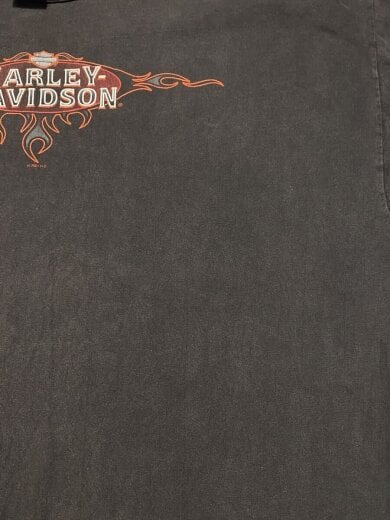 商品画像：00s/C2001/Flame Print/フレイム/背面エンジン/フェード/Tシャツ/XXXL/コットン 7