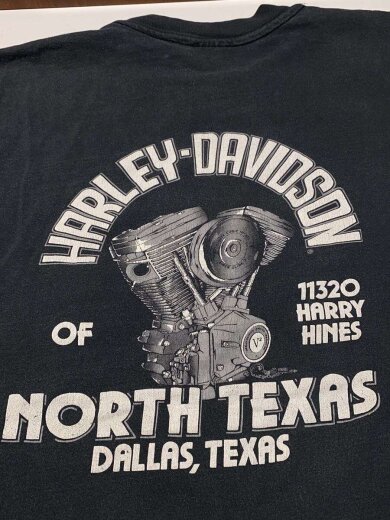 商品画像：80s/C1987/HANESボディ/MADE IN USA/エンブレムロゴ/背面エンジン/Tee/XXL 6