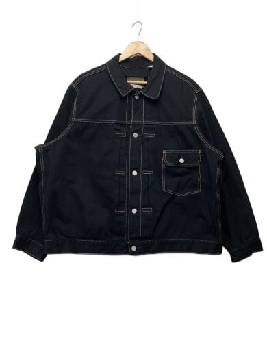 商品画像：JS別注/TYPE1 TRUCKER Black Dyed/デニムトラッカー ブラックカスタム/XXL/コットン 1