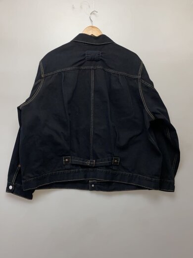 商品画像：JS別注/TYPE1 TRUCKER Black Dyed/デニムトラッカー ブラックカスタム/XXL/コットン 2