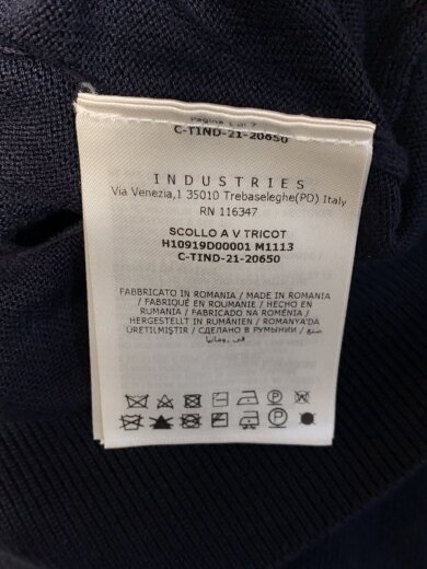 商品画像：SCOLLO A V TRICOT/コットンニットVネックセーター/XL/コットン/NVY/H10919D00001// 5