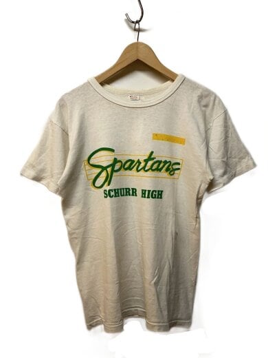 商品画像：80s/トリコタグ/MADE IN USA/Spartans SCHURR HIGH/染み込み/Tシャツ/M// 1