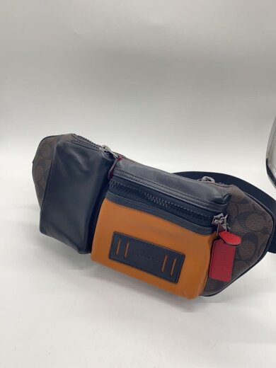 商品画像：Rider Belt Bag/クロスボディバッグ/レザー×シグネチャーキャンバス/BLK/C2060// 2