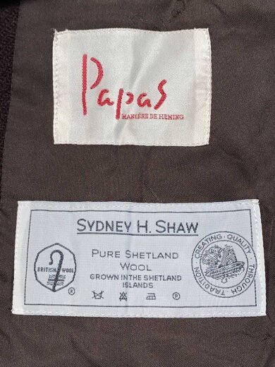 商品画像：SYDNEY H.SHAW社ツイード/2Bテーラードジャケット/48/ウール/D0464FJ 43 4