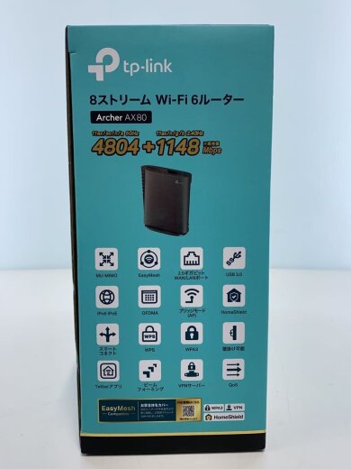 商品画像：ティーピーリンク　無線LANルーター　Archer AX80 3