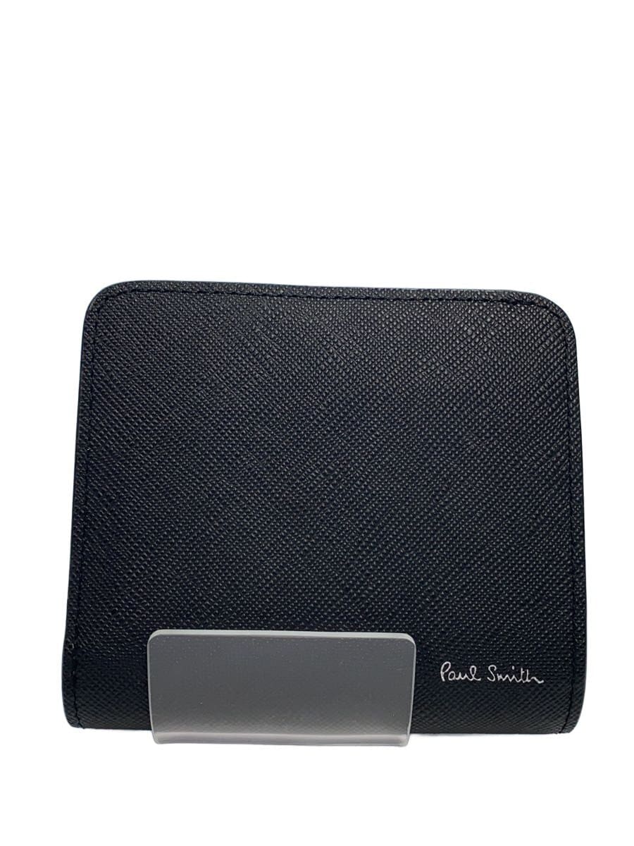 Paul Smith / 2つ折り財布/牛革/BLK/メンズ/P915