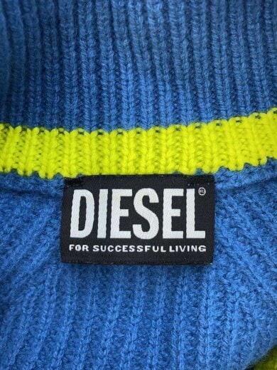 商品画像：ドライバーズニット/L/ウール/BLU/無地/毛玉・使用感有 3