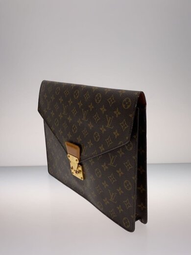 商品画像：ポルト・ドキュマン・セナトゥール_モノグラム・キャンバス/PVC/BRW 2