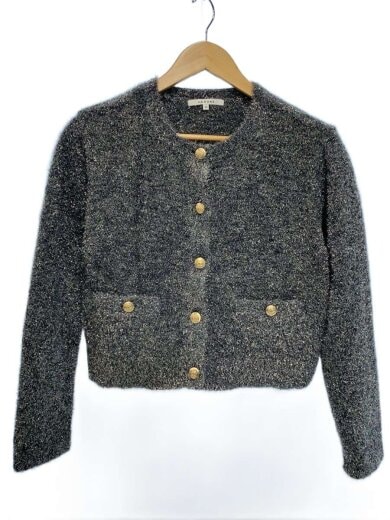 商品画像：ラメニットカーディガン/38/ナイロン/SLV/73357840 1