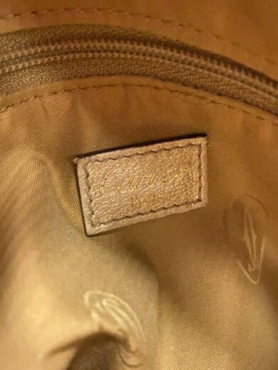 商品画像：マルチェロ ドゥ カルティエ/ショルダーバッグ/レザー/GLD/角スレ・持ち手コバ剥がれ有 5