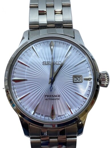 商品画像：PREAGE/自動巻腕時計/アナログ/BLU/SLV/555848 1