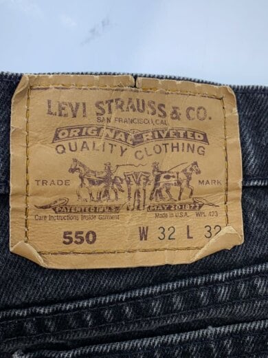 商品画像：USA製/ボトム/コットン/BLK/ボタン裏554/オレンジタブ/550/後染め 4