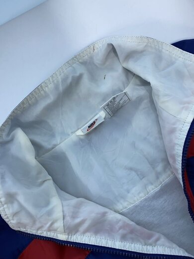 商品画像：90s～/ナイロンジャケット/L/ナイロン/BLU/襟汚れ有 6