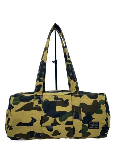 商品画像：ドラムバッグ/ボストンバッグ/ナイロン/KHK/カモフラ/持ち手ヨゴレ有 1