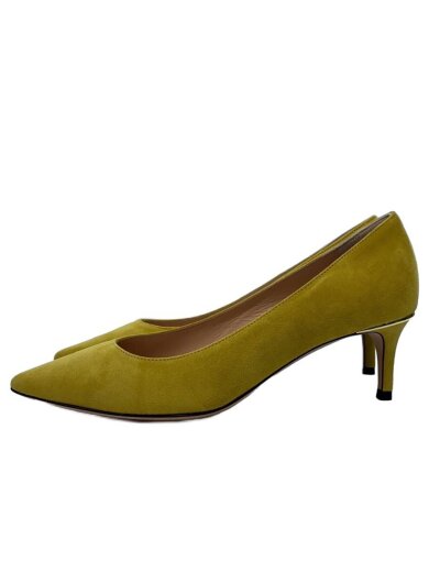 商品画像：パンプス/35.5/YLW/スウェード 1