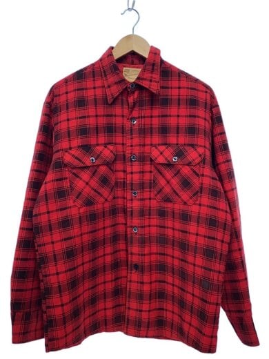 商品画像：70s-/CPOジャケット/L/ポリエステル/RED/チェック 1